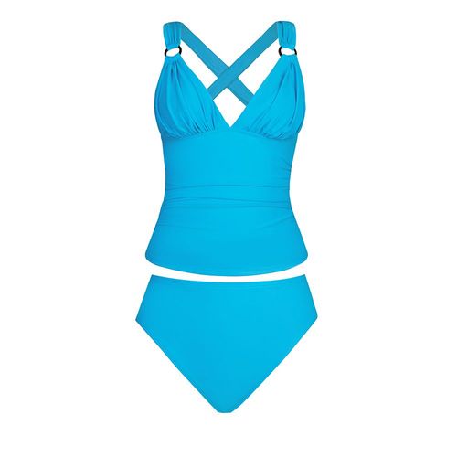 Toxic Pshe-Maillot De Bain Deux Pièces Pour Femmes,Tankini Sexy,Col En V,Dos Rond,Taille Moyenne,Été,2023