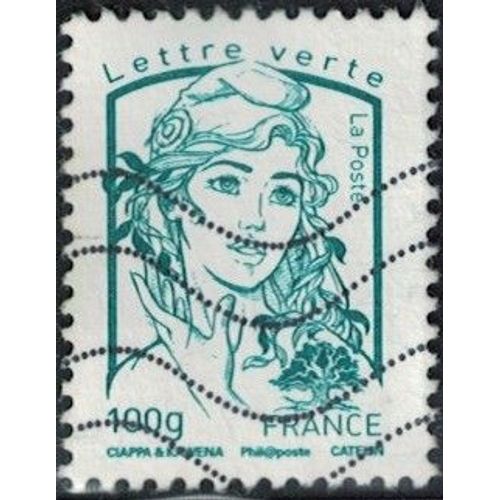 France 2013 Oblitéré Used Marianne Ciappa Et Kawena Lv 100 Gr Y&t Fr 4776 Su