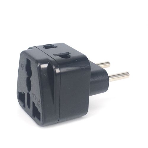Adaptateur de voyage universel,2 en 1,prise de courant CE,prise US à EU,royaume-uni,US,ue,IL,noir/blanc,nouvelle-zélande,australie,1 pièce - Type EU UAE Plug-White