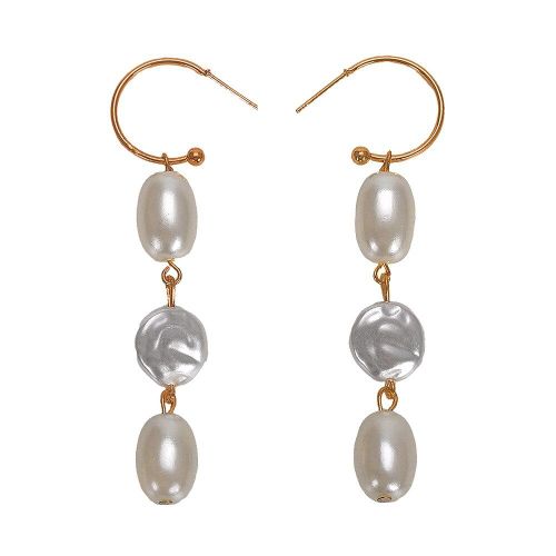 Boucles D'oreilles Coquillage Géométrique Vintage Pour Femmes, Bijoux De Mariage, Design Unique, Pendentif Fleur En Métal Doré, 2019