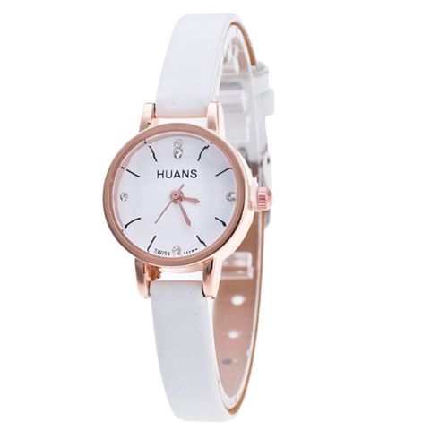 Montre Vintage À Petit Cadran Pour Femmes, Bracelet En Cuir Doux, Décontracté, À Quartz