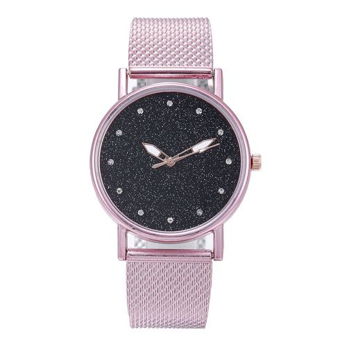 Montre De Luxe Avec Incrustation Diamant Pour Femmes, Bracelet À Quartz En Silicone, Cadeau Idéal