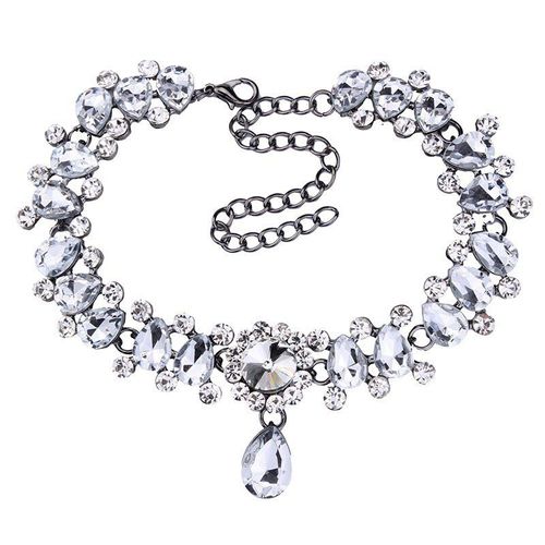 Collier Ras Du Cou Style Boho Pour Femmes, Bijou De Cou En Perles De Cristal, Pendentif, Breloque Vintage, 2017