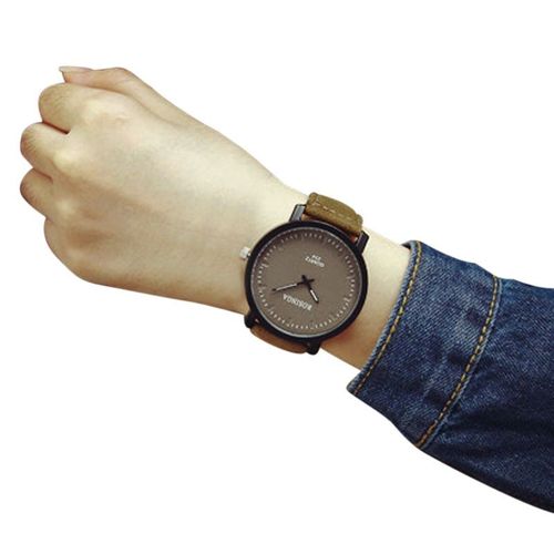 Montre Bracelet Analogique À Quartz Pour Hommes Et Femmes, Boîtier En Acier, Cuir, Marque De Luxe, 2018