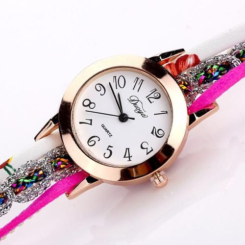 Montres À Quartz Pour Femmes, Montre Bracelet De Luxe Avec Pierres Précieuses, Décontractée, Populaire