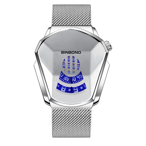 Montre À Quartz De Luxe Pour Hommes Et Femmes, Étanche, Style Diamant, Bracelet En Acier Inoxydable, Tendance, Doré