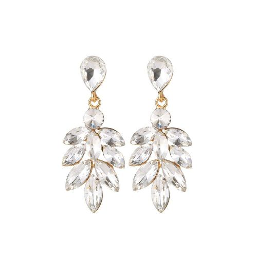 Boucles D'oreilles En Cristal Multicolore Pour Femmes, Bijoux De Luxe À Suspendre Pour Mariage, Fête De Mariage, Tendance
