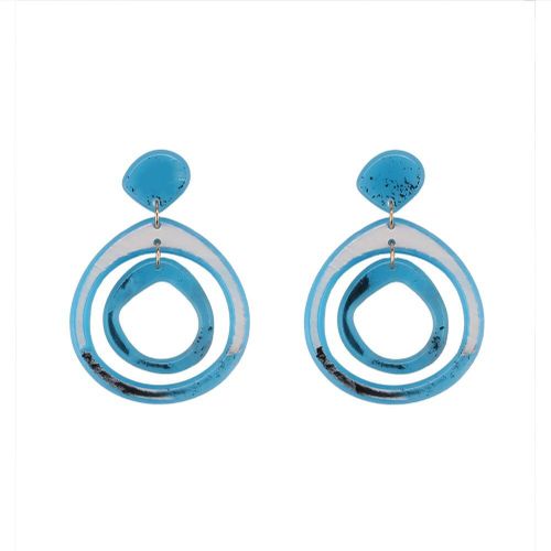 Boucles D'oreilles Géométriques En Résine Pour Femmes, Marque De Luxe, Mariage, Déclaration, Grande Fête, Pendentif, Bijoux Bohème