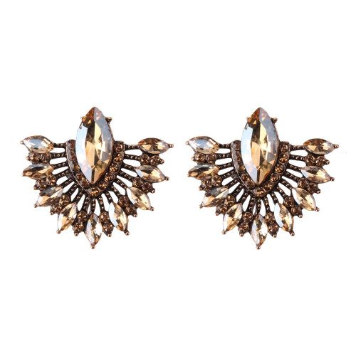 Boucles D'oreilles De Luxe Pour Femmes, Grande Marque, Tendance, Champagne, Cristal, Breloque De Mariage, Pendentif, Bijoux, Vente En Gros