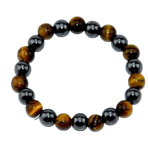 Bracelet De Perles Rondes Africaines En Pierre Naturelle, 8mm, Breloques Multicolores En Forme De C¿Ur, Oeil De Tigre, Cadeau Pour Femmes