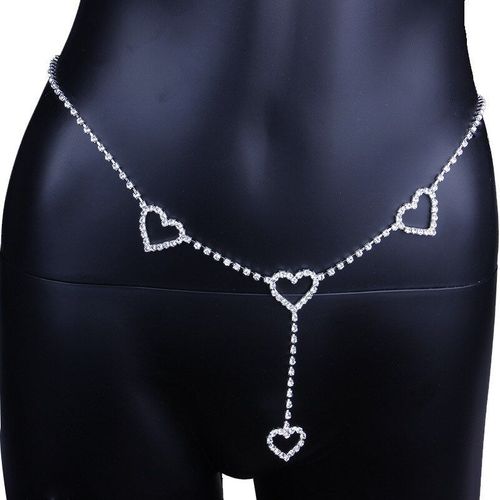 Chaîne De Taille En Strass Pour Femmes, Bijoux De Ventre En Cristal, Cadeau De Fête, Sexy, Bikini, Clubwear, Plage