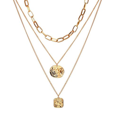 Chaîne En Métal Irrégulière Multicouche, Collier Créatif De Clavicule Multicouche, Bijoux De Mariage Pour Femmes Et Filles