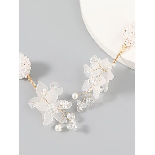 Boucles D'oreilles Pendantes En Résine Verte Et Blanche, Style Bohème, Breloques Romantiques Faites À La Main, Bijoux Cadeaux