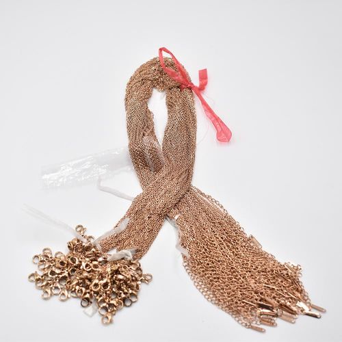 Collier En Acier Inoxydable Pour Femmes, 1.6mm, 45cm, Couleur Or Rose, Chaînes À Maillons Cubains, Bijoux, Vente En Gros