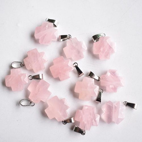 Pendentifs À Facettes En Quartz Naturel, Pierre D'oeil De Tigre, Croix Coupée, Breloque Pour Colliers, Fabrication De Bijoux, 12 Pièces, Bonne Qualité, À La Mode