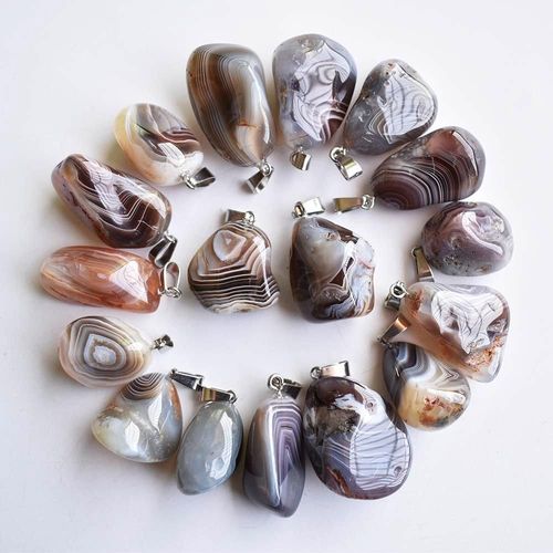 Pendentifs En Onyx Naturel Perse De Forme Irrégulière Pour La Fabrication De Bijoux, Vente En Gros, 20 Pièces/Lot, Livraison Gratuite