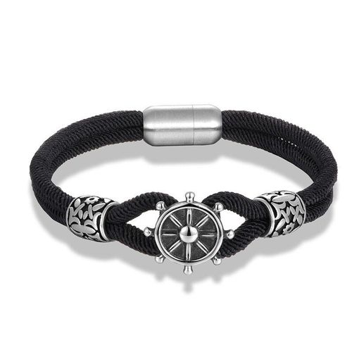 Corde De Gouvernail Bleu Marine 2021, Bracelets Pour Femmes Et Hommes, En Acier Inoxydable, Ancre, Accessoires Bijoux Bracelets Porte Bonheur, Livraison Directe