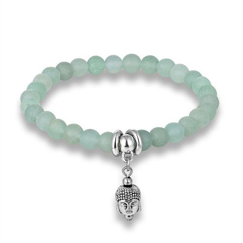 Bracelet De Yoga Pour Hommes Et Filles, Bijou Naturel De Haute Qualité, 6mm, Pierre Verte Mate, Mignon, Nouveau, 2021