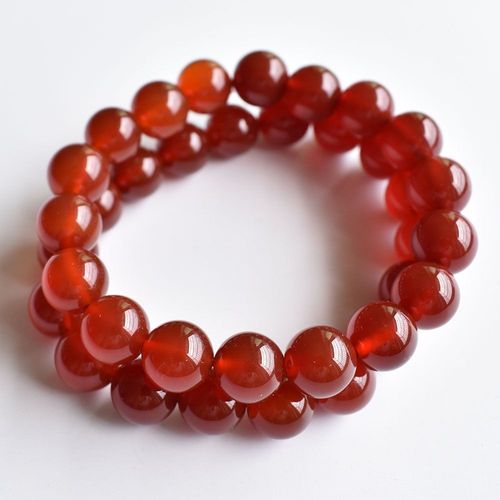 Bracelet En Perles Naturelles D'onyx Rouge, 2 Pièces, Pour Hommes, Femmes, Filles, Pierre De Mode, Force, Yoga, Énergie De Guérison, Bijoux Cadeau, Livraison Gratuite