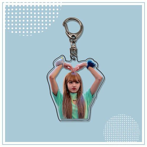 Porte Clés Kpop Coréen En Acrylique, Bijou Pendentif Double Face Rose Pour Étudiante Fille, Exquis, Populaire, Idole