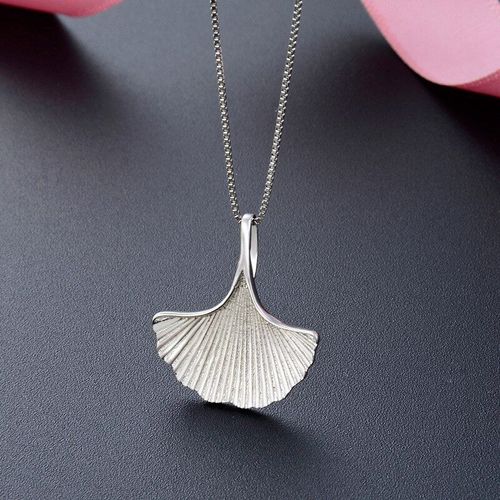 Chaîne Clavicule En Argent S925 Pour Filles, Pendentif En Feuille De Ginkgo Fraîche, Accessoires Pour Filles, Nouvelle Collection Coréenne 2021