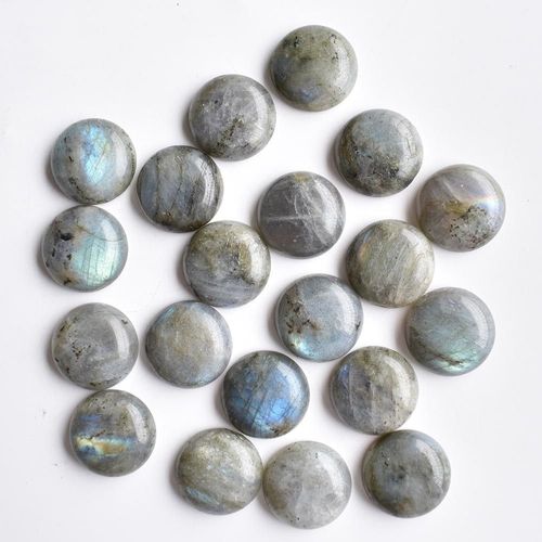 Cabochon De Cabine Rond En Pierre Naturelle, Perles De Charme Pour La Fabrication De Bijoux, Vente En Gros, 50 Pièces/Lot, 18mm, 2020