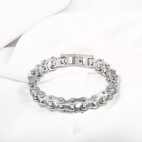 Bracelet En Titane Et Acier Inoxydable Pour Hommes, Bijoux À La Mode, Bicyclette, Moto, Chaîne, Vente En Gros
