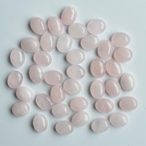 Cabochon De Cabine Ovale Rose En Pierre Naturelle, Perles De Charme Pour La Fabrication De Bijoux, Vente En Gros, 50 Pièces/Lot, 8x10mm, 2020