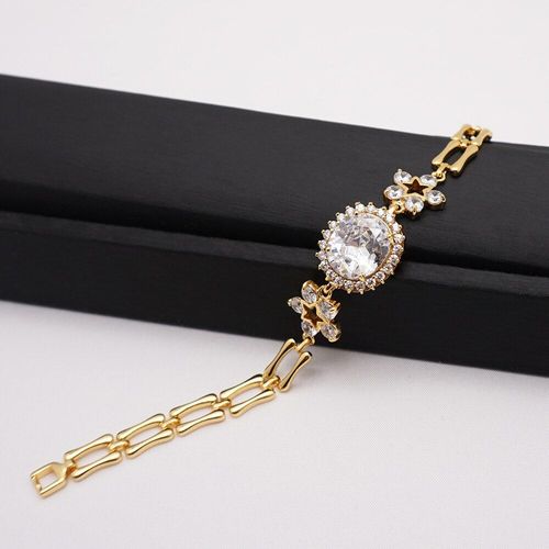 Bracelet D'amitié Classique En Cristal Brillant Pour Femmes, En Zircon Blanc, Perlé De Haute Qualité