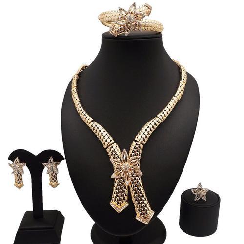 Ensemble De Bijoux De Mariage Africain Pour Femmes, Collier, Prix De Gros