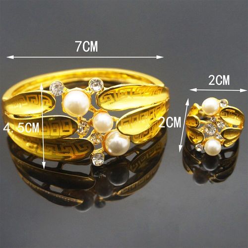 Bracelet En Acier Inoxydable Pour Femmes, Bracelets Avec Bague Couleur Or Cristal, Bracelet Pour Femmes, Bijoux À Offrir
