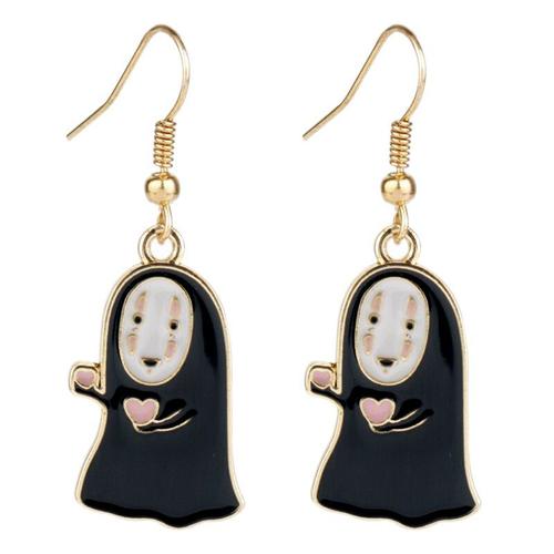 Boucles D'oreilles En Émail Pour Femmes Et Enfants, Bijoux En Forme De Goutte D'eau, Dessin Animé, Totoro, Cadeau Idéal