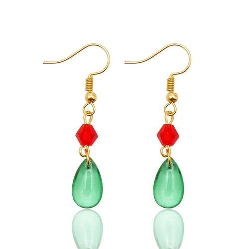 Dessin Animé Anime Le Château Ambulant Hurler Boucles D'oreilles En Cristal Vert Bijoux De Mode Pour Femmes Enfants Boucle D'oreille Accessoires De Cosplay