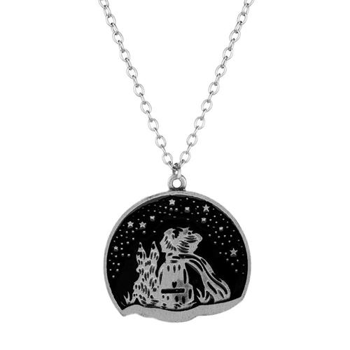 Collier Le Petit Prince Avec Pendentif En Renard, Bijoux À La Mode Pour Femmes Et Filles, Collier À Breloques En Métal