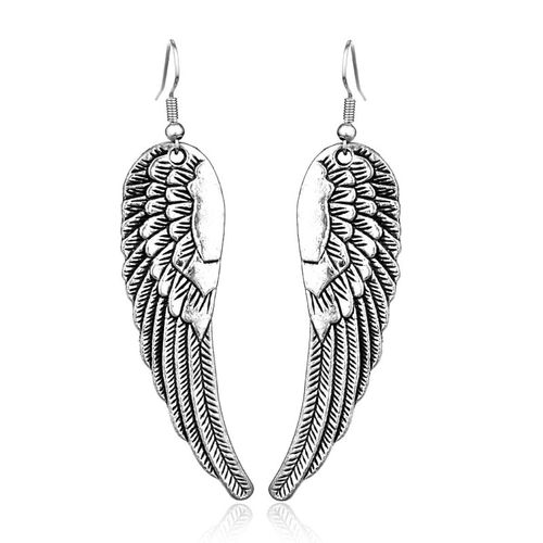 Boucles D'oreilles Vintage Pour Femme, Bijou Surnaturel, Ailes D'ange, Grosse Daryl Dixon, 15