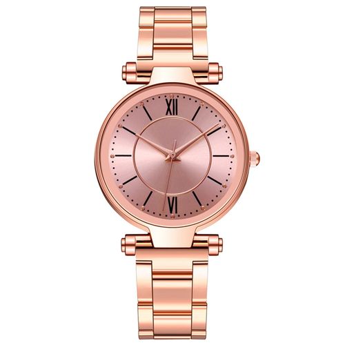 Montre Bracelet Analogique À Quartz Pour Femmes, Décontractée, En Acier Inoxydable, Minimaliste, Ultra Mince, Mode De Luxe