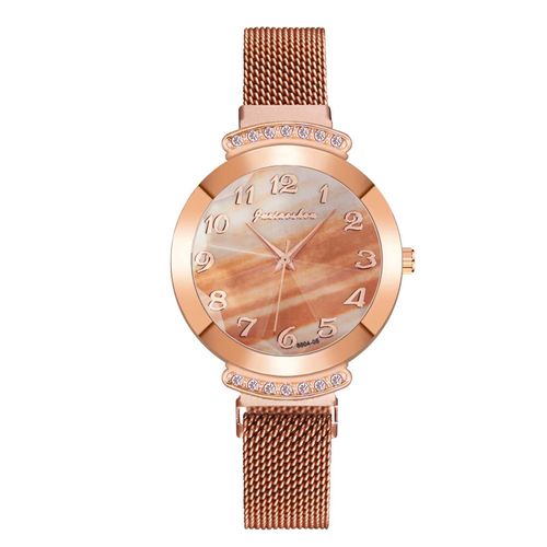 Montre À Strass Pour Femmes, Quartz Décontracté, Bracelet En Acier Inoxydable, Minimaliste, Ultra Mince, Luxe, Top, Mode