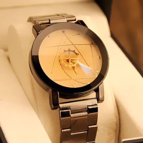 Montre Bracelet Rétro À Quartz Pour Femmes, Avec Boussole, En Acier Inoxydable, À La Mode, Analogique, Vintage