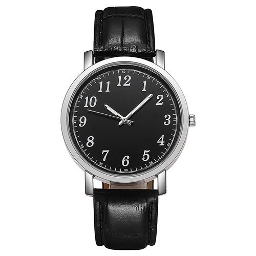 Montre En Cuir Pour Hommes, Design À La Mode, Quartz Numérique, Tempérament, Montre Pour Hommes, Cadeau À La Mode, Or Rose, Bracelet De Luxe Romantique