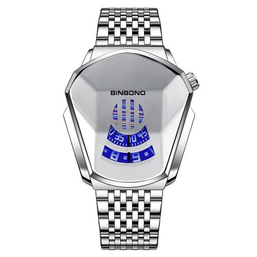 Montre À Quartz De Luxe Pour Hommes Et Femmes, Étanche, Style Diamant, Bracelet En Acier Inoxydable, Tendance, Doré