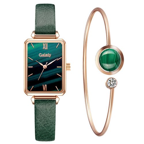 Montre De Luxe En Or Rose Pour Femmes, Montre Décontractée Avec Bracelet, Bijoux Tendance En Acier Inoxydable, Étanche