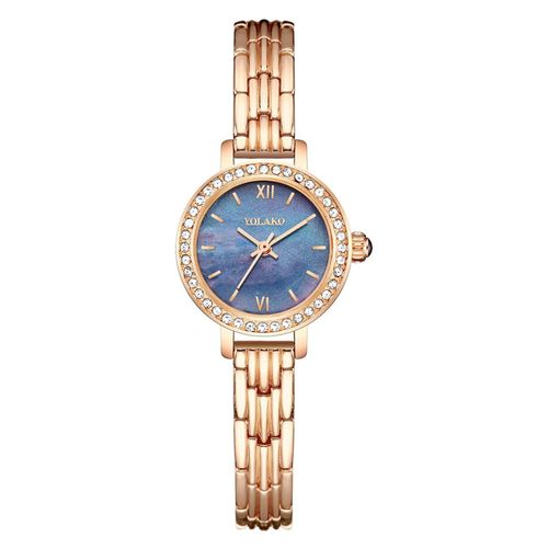 Montre De Luxe Étanche Pour Femmes, Quartz Décontracté, Bracelet En Acier Inoxydable, Diamants D'affaires, Mode Or Rose, Romantique