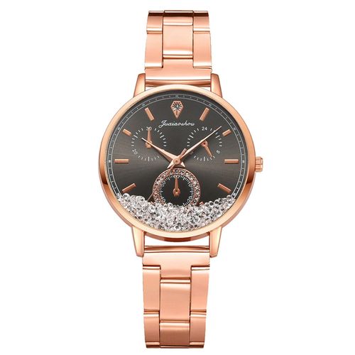 Montre De Luxe À Ceinture Pour Femmes, Bracelet En Or Rose, Décontracté, Étanche, En Acier Inoxydable, À La Mode