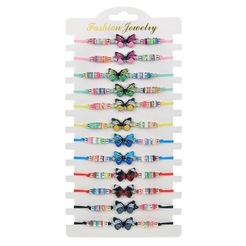 Bracelet Bohème En Alliage De Céramique Souple, 12 Bracelets Pour Enfants, Ensemble Pour Femmes, Accessoires De Bijoux