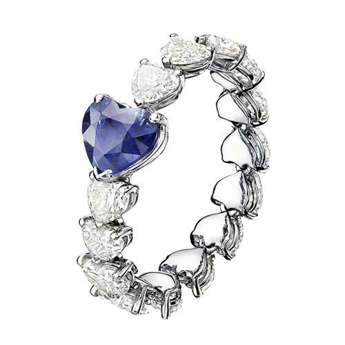Bague En Diamant Bleu Pour Femmes, Bijoux À La Mode, Amour, Accessoires, Cadeau
