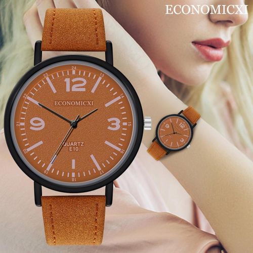 Montre Bracelet De Luxe Pour Hommes, Ciel Rouge, Simple, Strass, Quartz, Décontracté