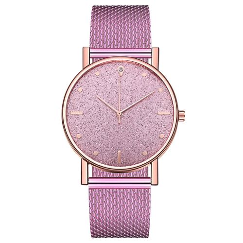 Montre De Luxe Pour Femmes, Bracelet En Acier Inoxydable, Quartz Analogique, Mode Dames, Or Rose, Horloge Analogique, 533