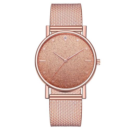 Montre Bracelet De Luxe Pour Femme, En Acier Inoxydable, À Quartz Analogique, Minimaliste, À La Mode, Cadeau