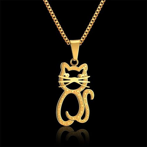 Collier À Pendentif En Forme De Chat Pour Femme Et Homme, Mini Nounours Doré À La Mode, Mère Et Enfant, Joli Bijou Animal