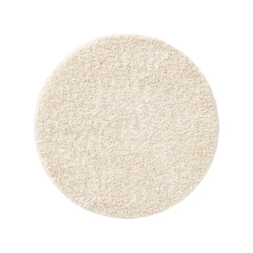 Benuta Essentials Tapis À Poils Longs Soho Crème Diamètre 200 Cm Rond